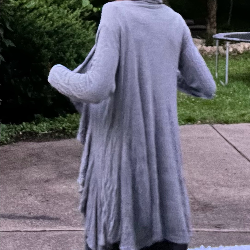 Gray cardigan